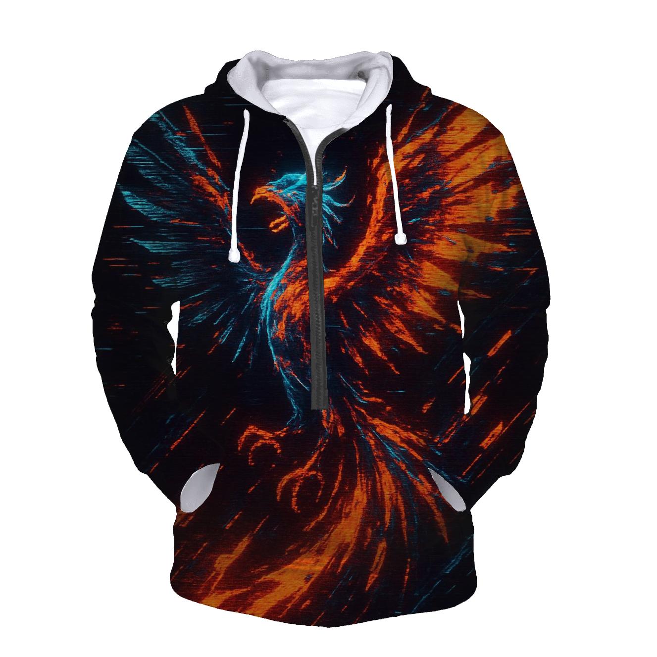 Arcade Glitch Phoenix hoodie styles