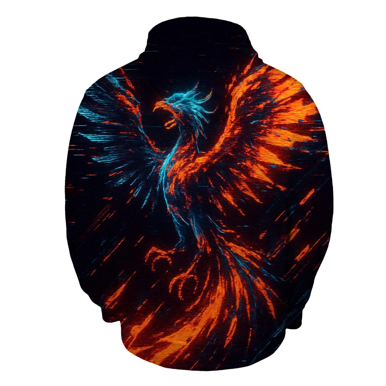 Arcade Glitch Phoenix hoodie styles