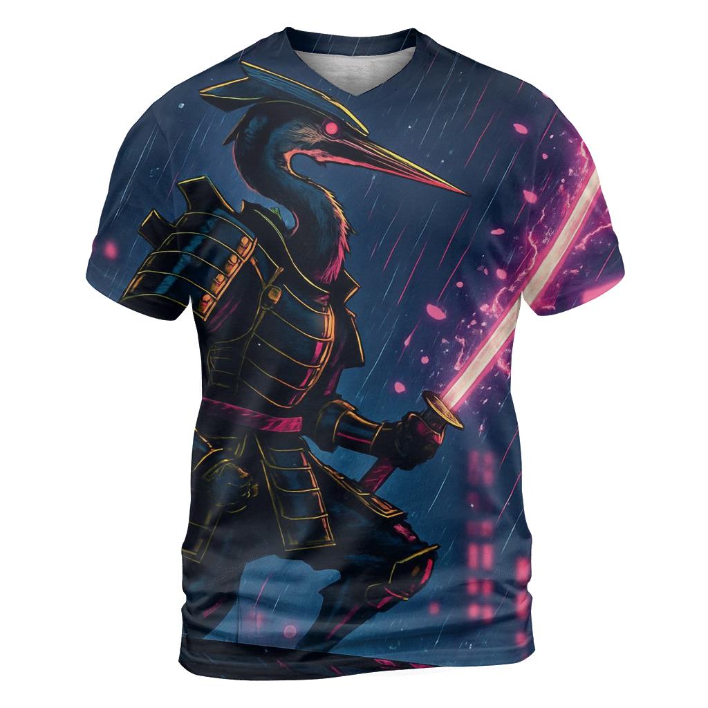 Photon Samurai Heron unique graphic print tees
