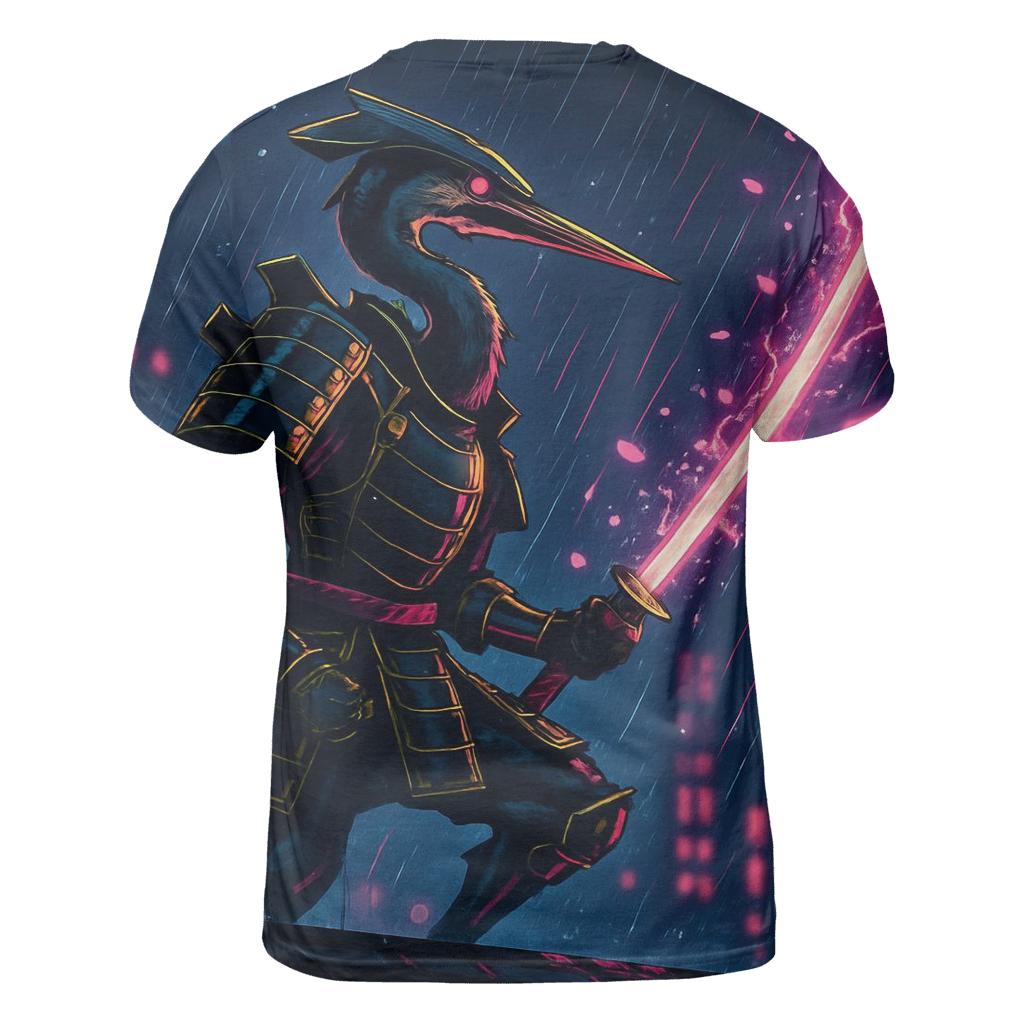 Photon Samurai Heron unique graphic print tees