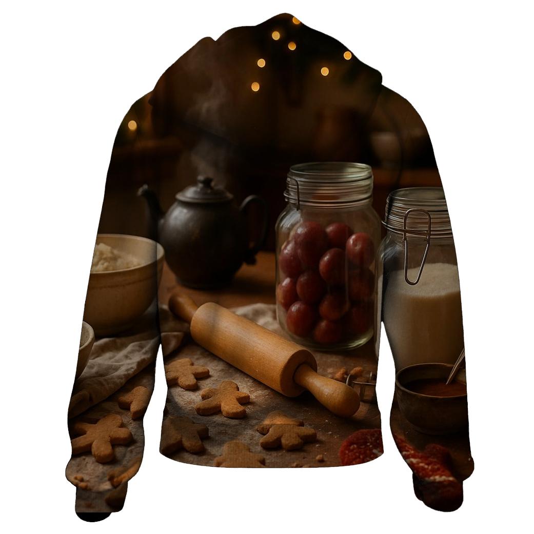 Baking Sugarplum Kitchen Table zip-up hoodies