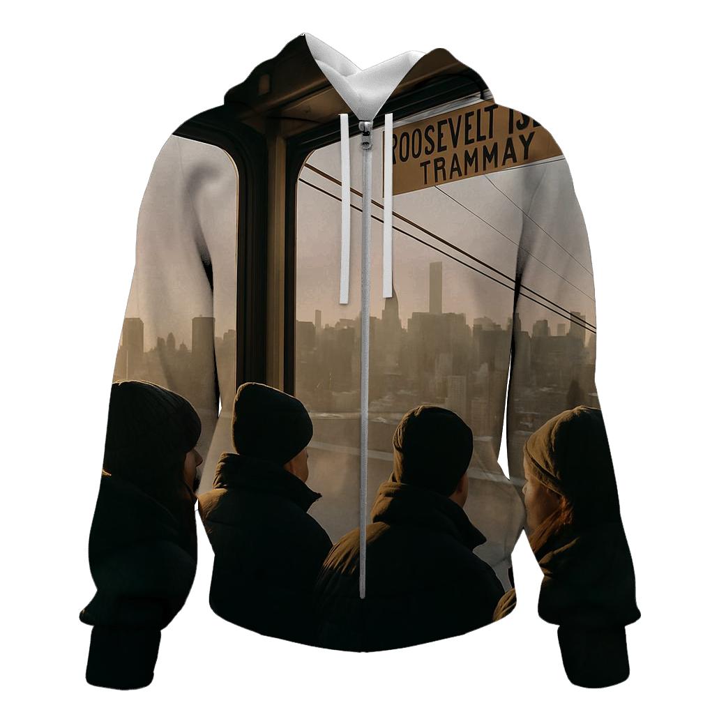 Winter Solstice From Roosevelt Island Tram graphic hoodies