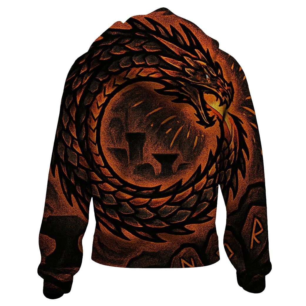 Emberforge Ouroboros graphic hoodies