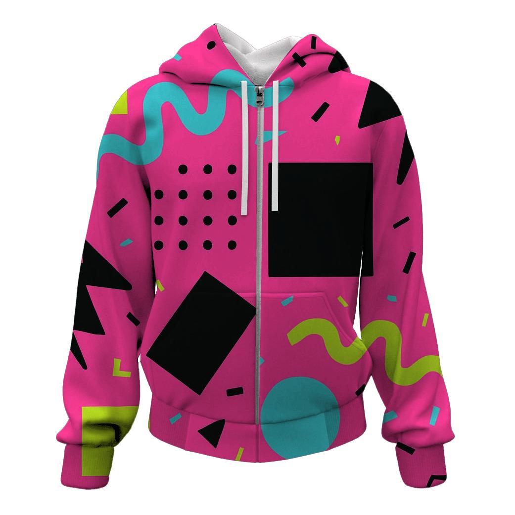 Retro Memphis Party designer hoodies