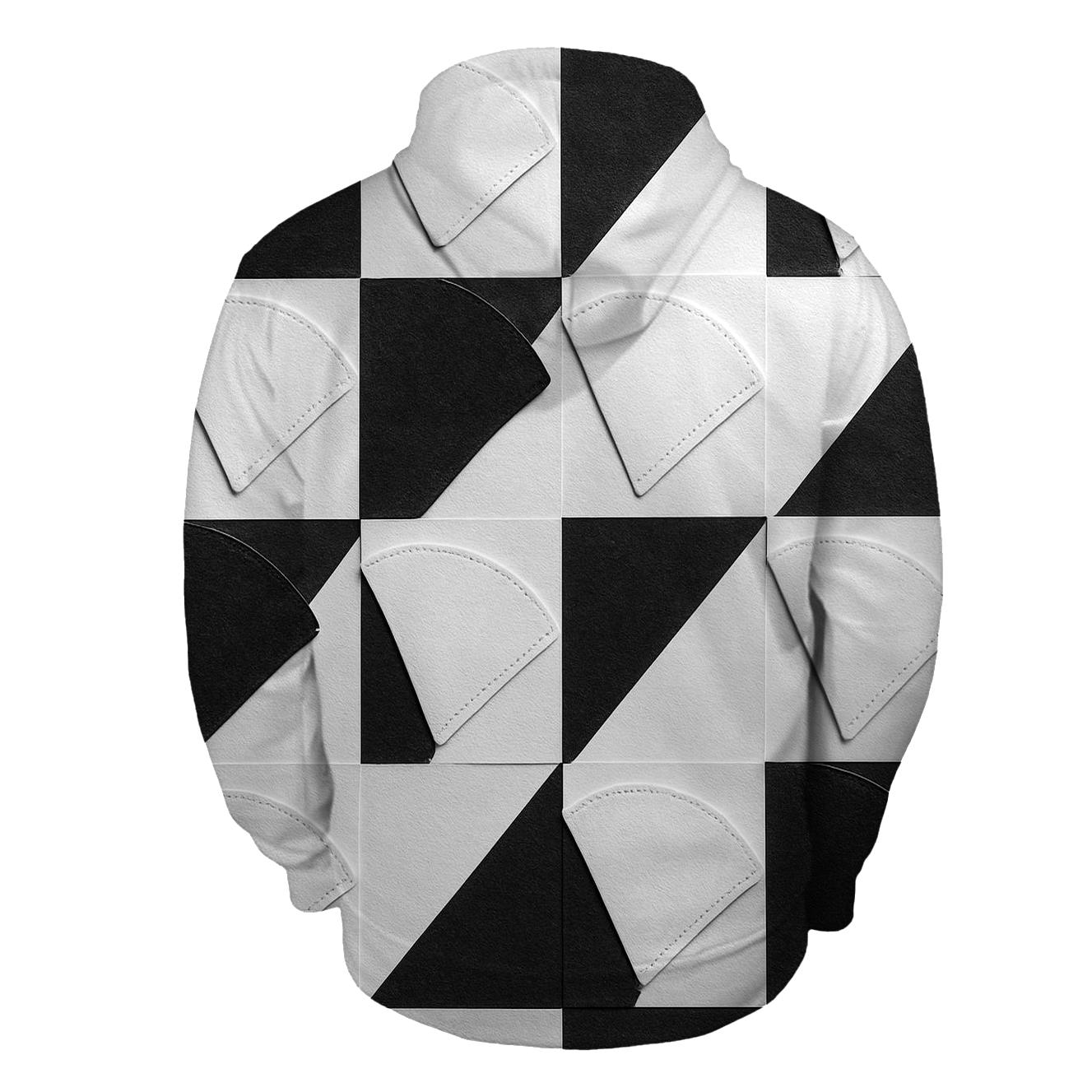 Filter Grid Pattern lightweight hoodies