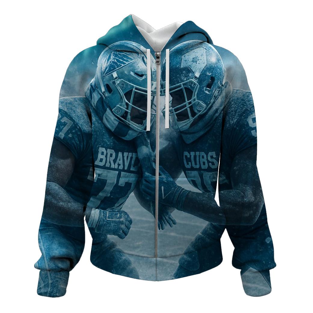 Frozen Field Faceoff pullover hoodies