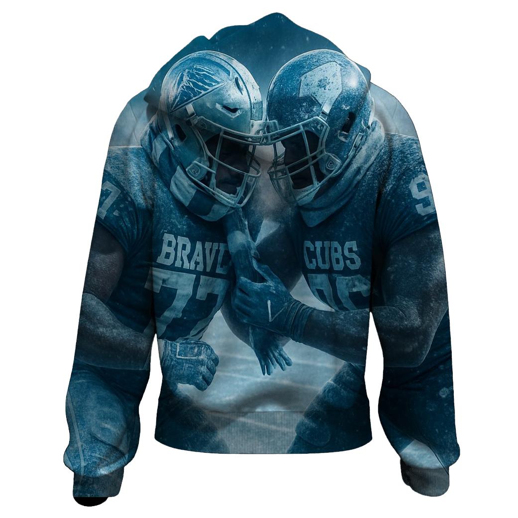 Frozen Field Faceoff pullover hoodies