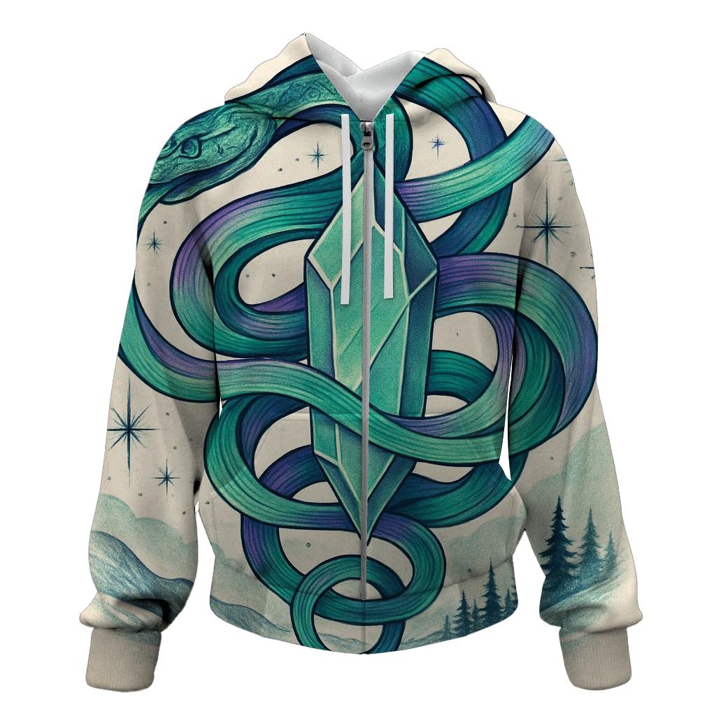 Aurora Coil Ouroboros custom hoodies