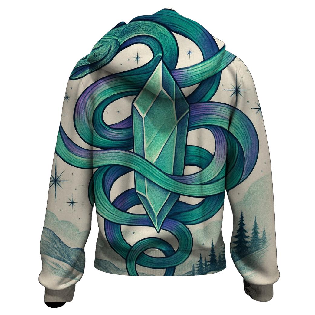Aurora Coil Ouroboros custom hoodies