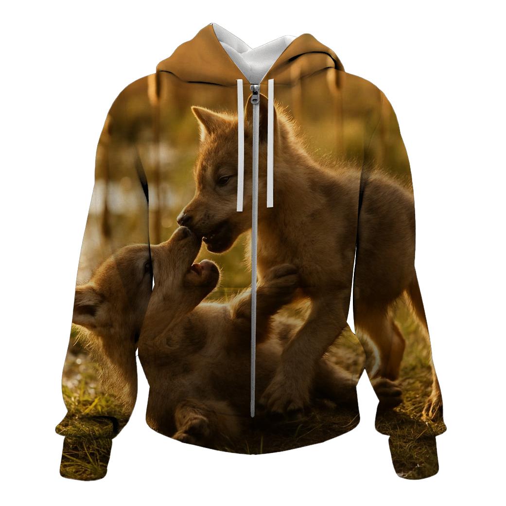 Wetland Pup Playful Tumble hoodie designs