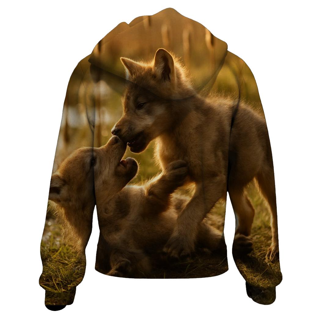 Wetland Pup Playful Tumble hoodie designs