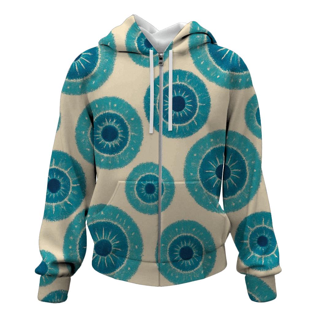 Kumo Rosette Cluster embroidered hoodies