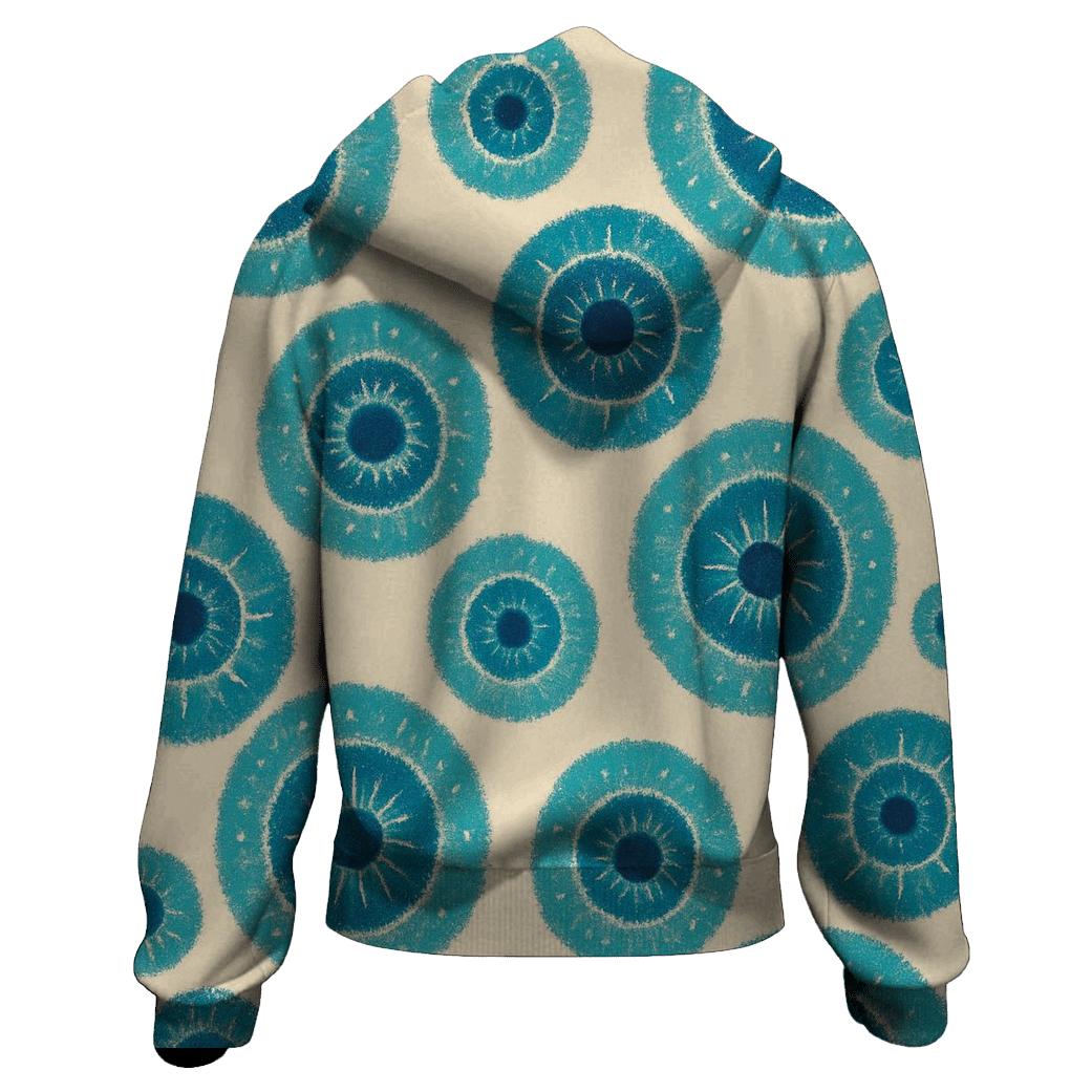 Kumo Rosette Cluster embroidered hoodies