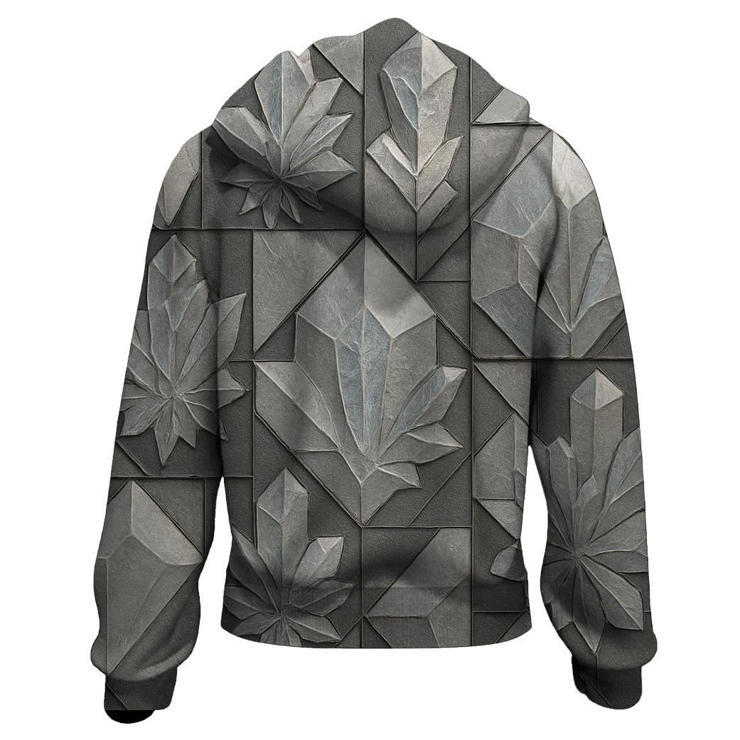 Frosted Crystal Mosaic heavyweight hoodies