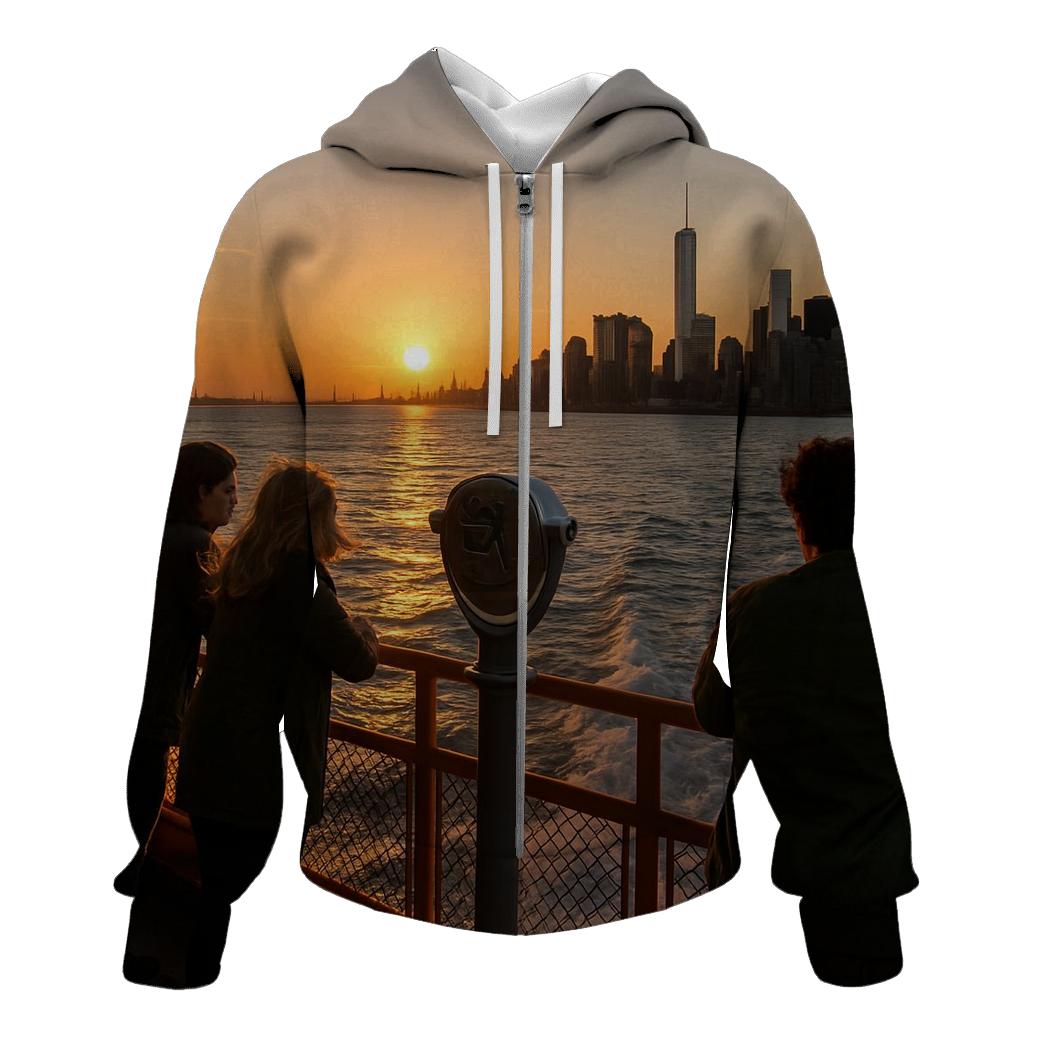 Sunset From Staten Island Ferry Deck hoodies fashion