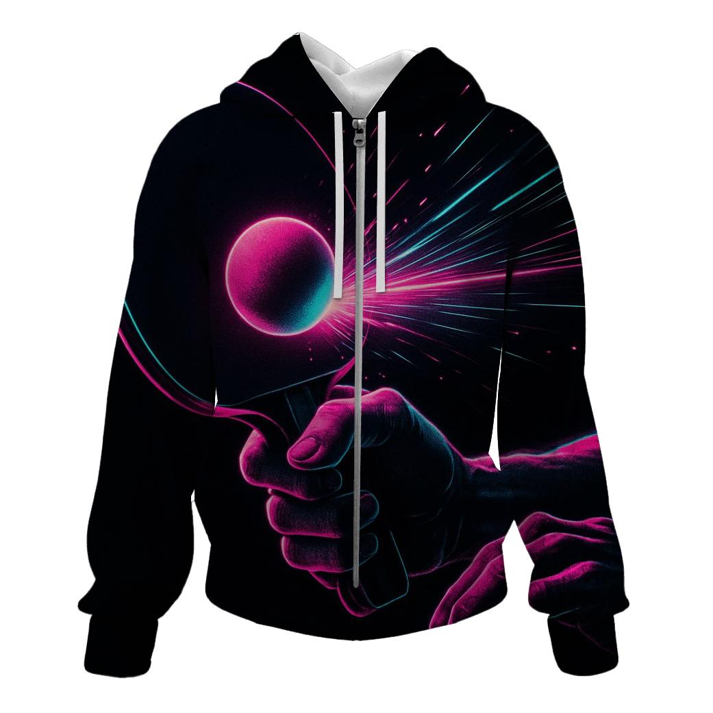 Table Tennis Neon Precision hoodie designs