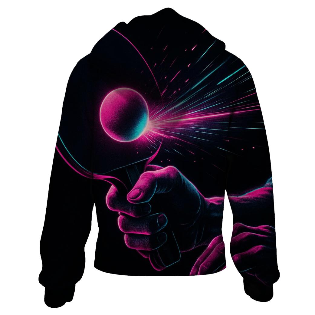 Table Tennis Neon Precision hoodie designs