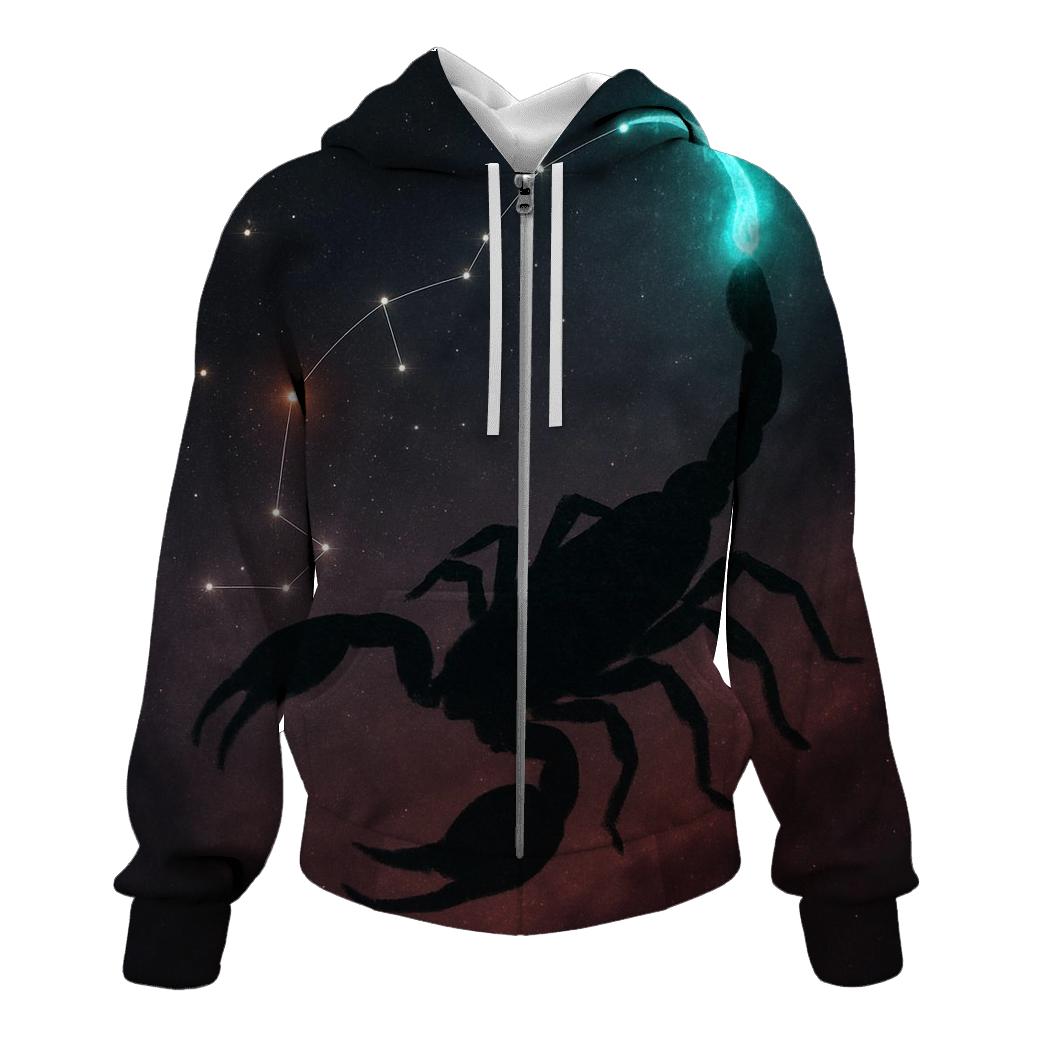 Scorpio Galactic Scorpion hoodie trends