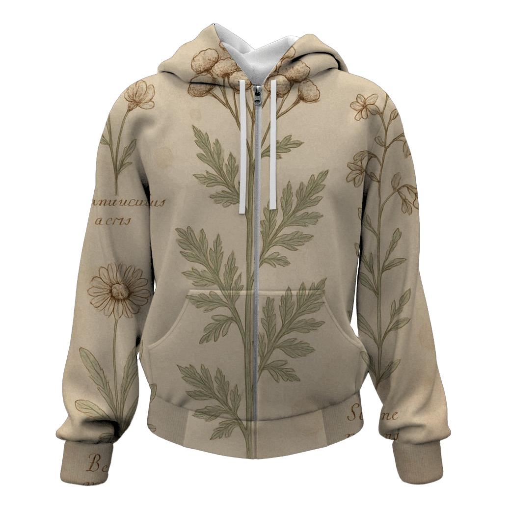 Faded Botanical Field Study premium hoodies