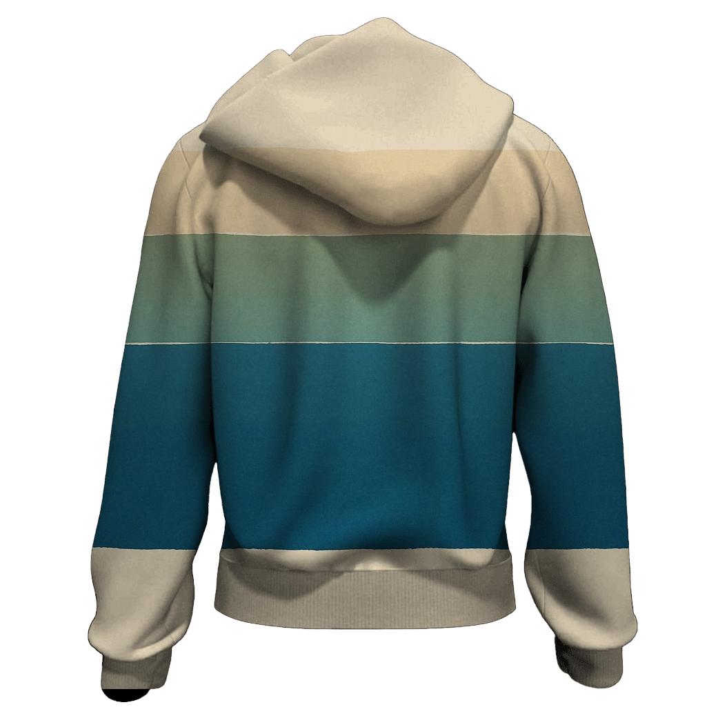 Horizon Lagoon Stripes graphic hoodies