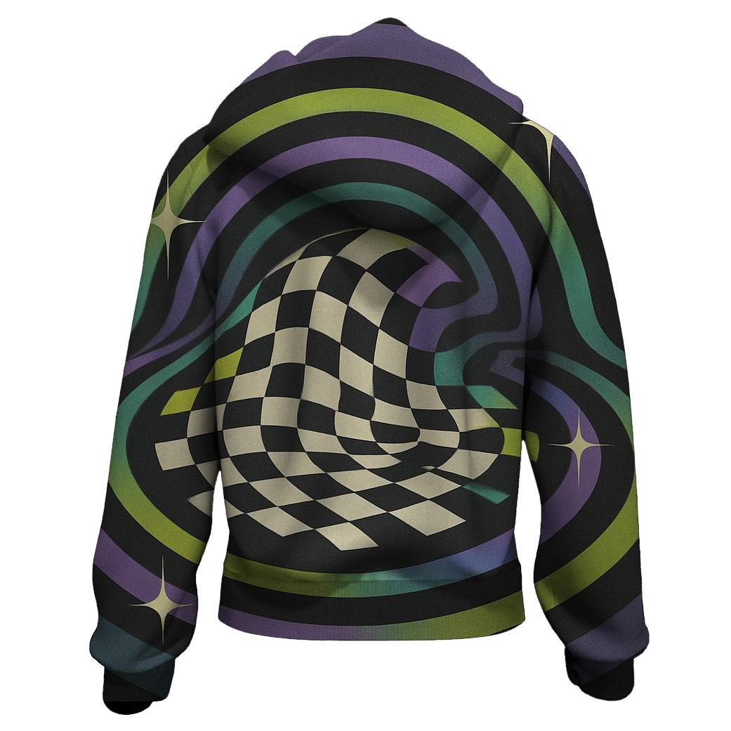 Hologram Checker Rhythm hoodie trends