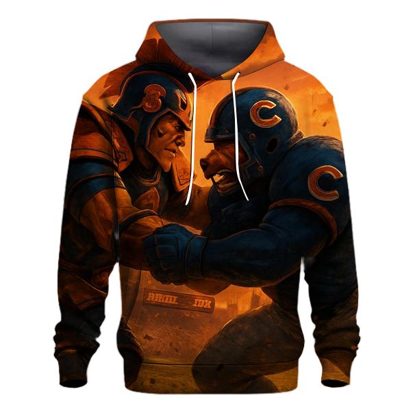 Sunset Gridiron Showdown custom hoodies