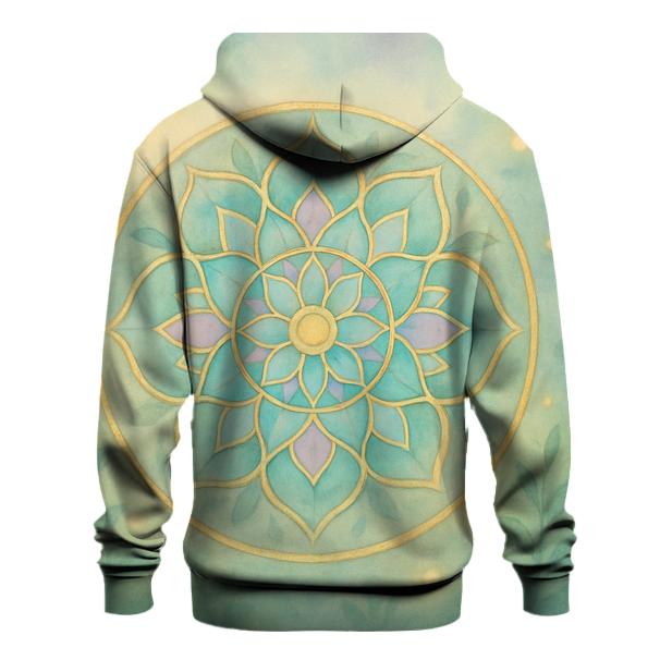Luminous Mandala Garden graphic hoodies