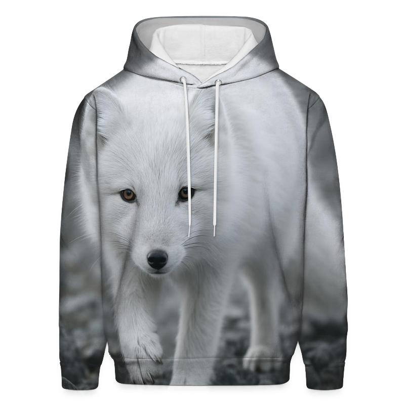 Tundra Forager Arctic Fox graphic hoodies