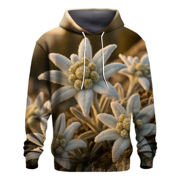 Alpine Edelweiss Study printed hoodies