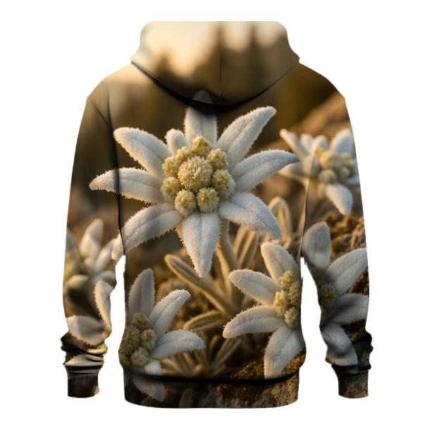 Alpine Edelweiss Study printed hoodies