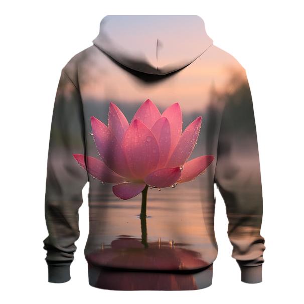 Lotus Pond Dawn Reflection graphic hoodies
