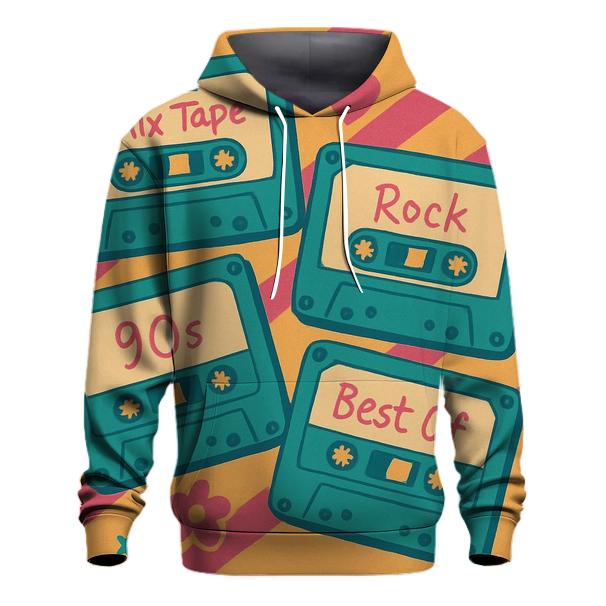 Cassette Collage heavyweight hoodies