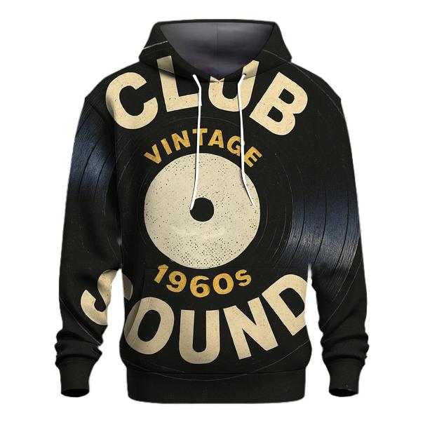 Vinyl Night Record Label pullover hoodies