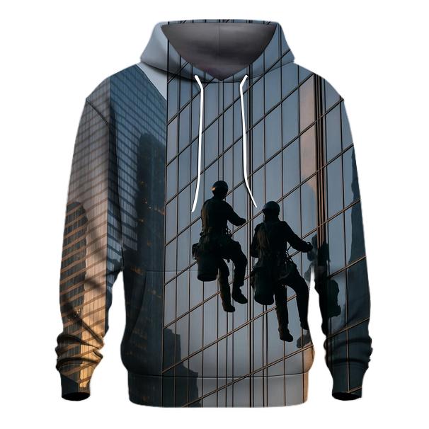 Dawn Financial District Window Cleaners embroidered hoodies