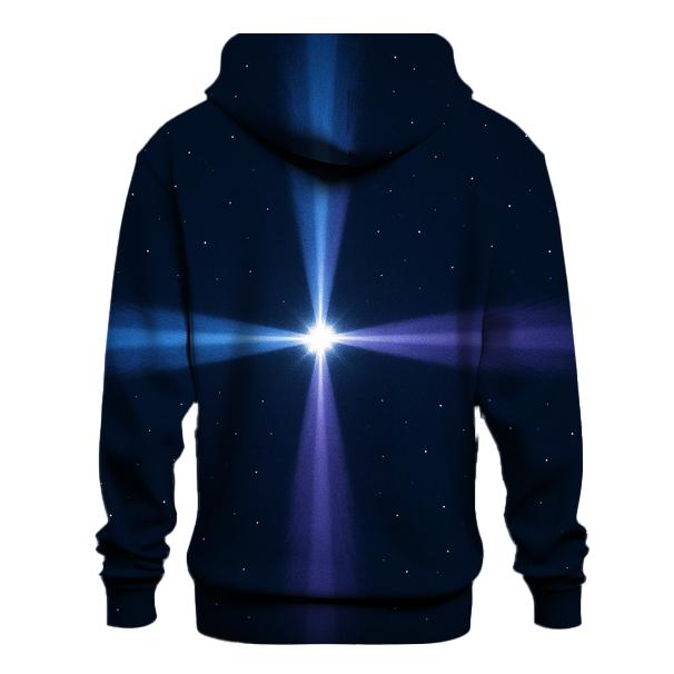 Pulsar Beam Cross embroidered hoodies