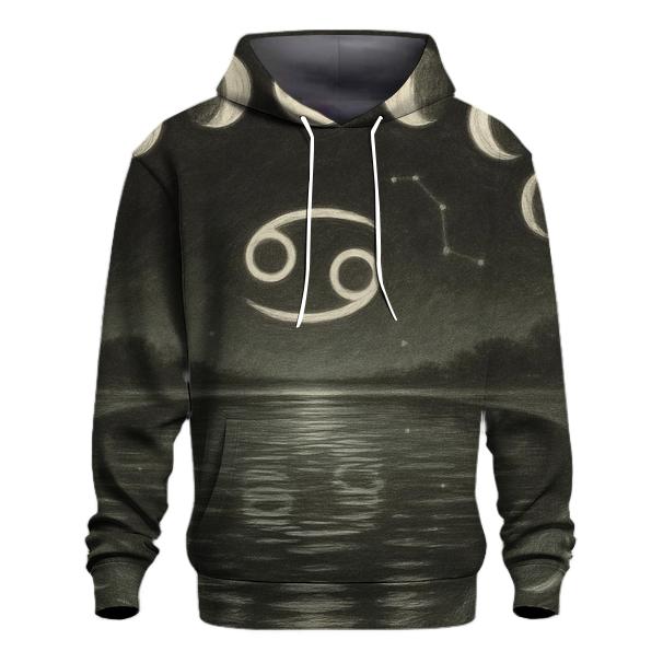 Cancer Moon Phase Pond premium hoodies