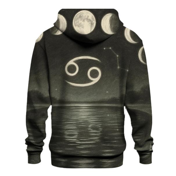Cancer Moon Phase Pond premium hoodies