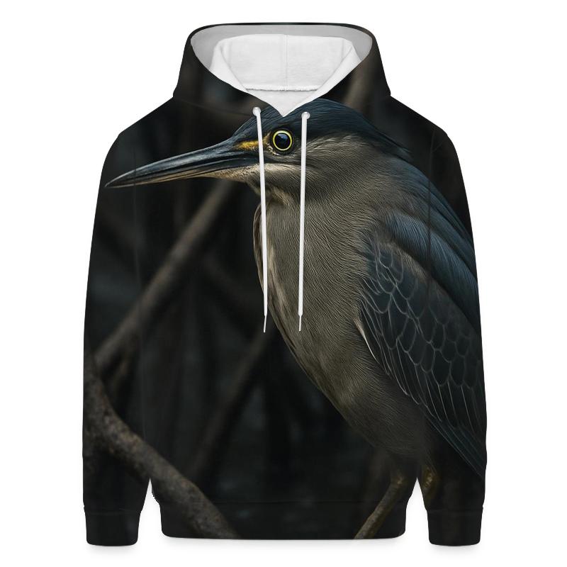 Mangrove Sentinel Mangrove Heron graphic hoodies