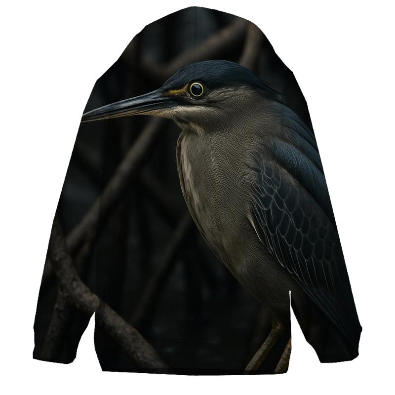 Mangrove Sentinel Mangrove Heron graphic hoodies