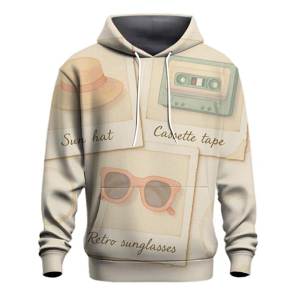 Polaroid Summer Collage embroidered hoodies