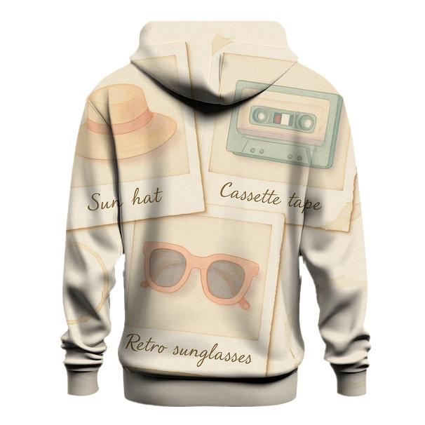 Polaroid Summer Collage embroidered hoodies