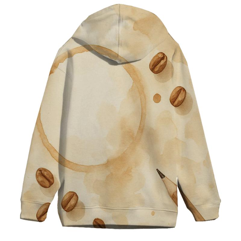 Cup Ring Watercolor zip-up hoodies