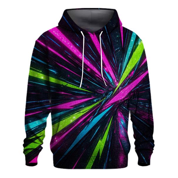 Electric Neon Prism Riot designer hoodies