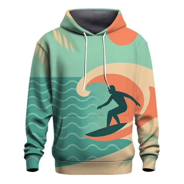 Coastal Surf Pattern premium hoodies