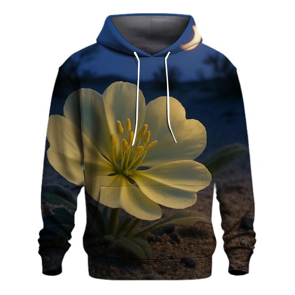 Desert Evening Bloom Crescent zip-up hoodies