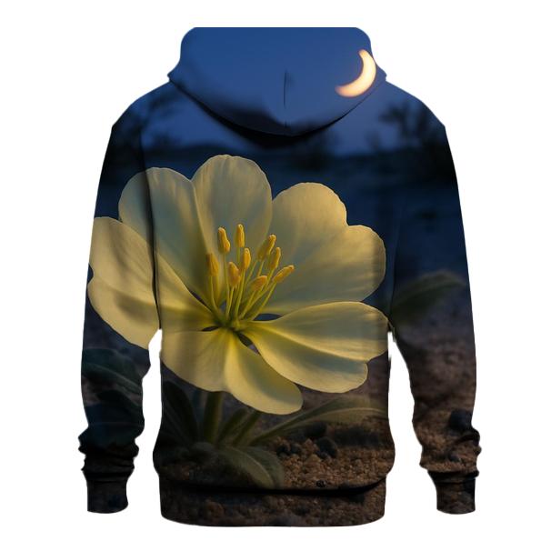 Desert Evening Bloom Crescent zip-up hoodies