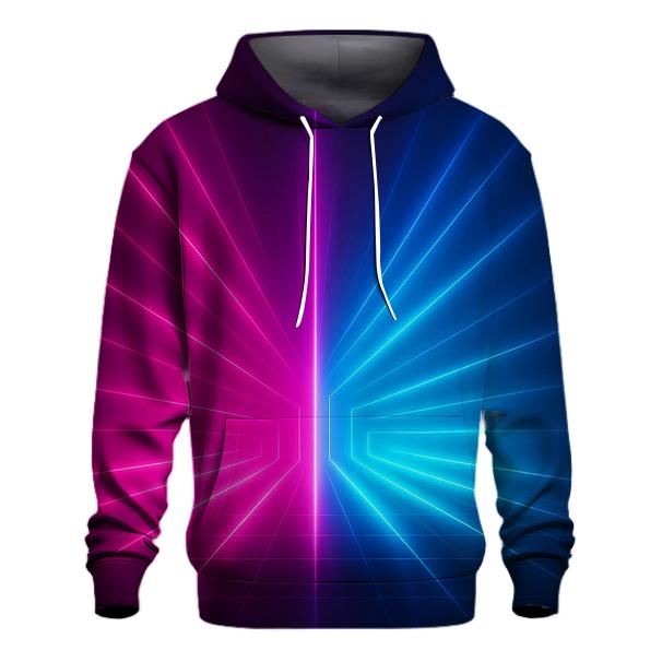 Neon Meridian printed hoodies