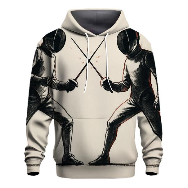Fencing Lines And Light premium hoodies