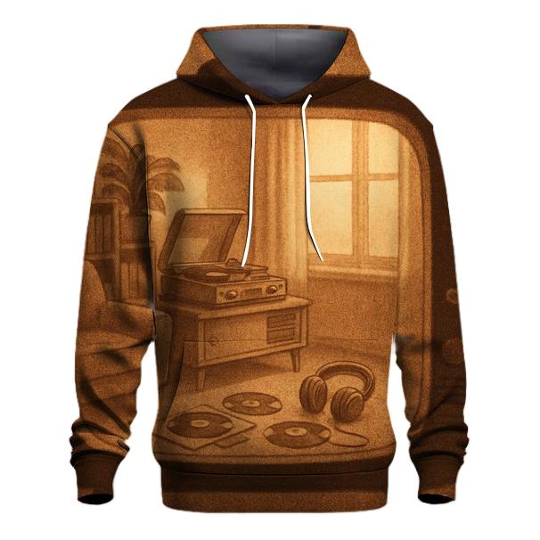 Retro TV Music Room custom hoodies