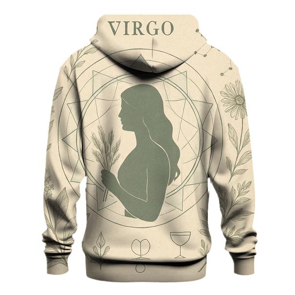 Virgo Earth Healer Chart embroidered hoodies